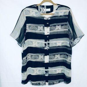 SungBo Fashion Sz XL Women’s Blouse Top